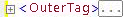 XML-Code, bei dem alle drei Tags verborgen sind