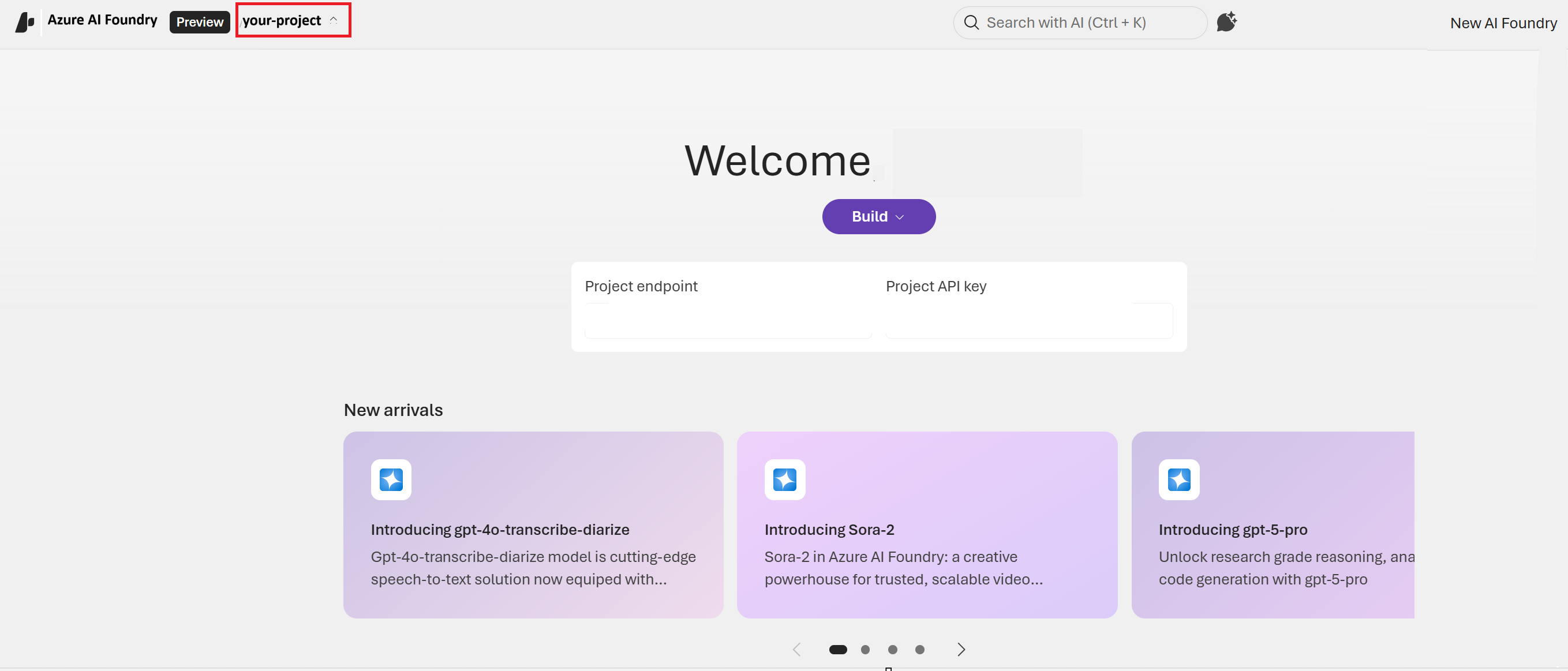 Screenshot of the Foundry (new) homepage.