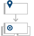 Screenshot that shows a conceptual diagram of the Duplicate link type.