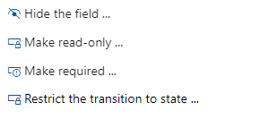 Actions, restrict a transition based on State and membership