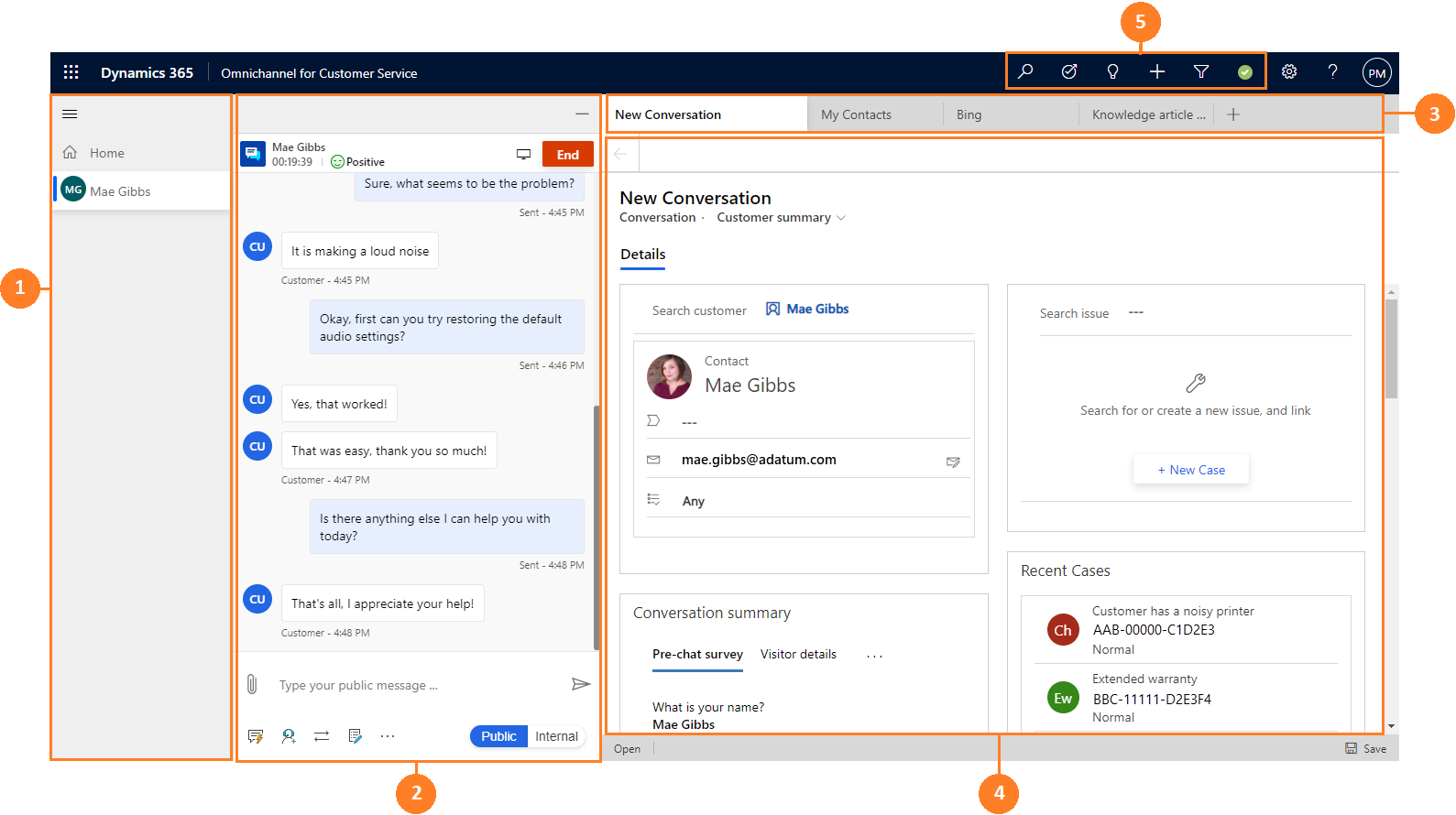Session panel in the app.