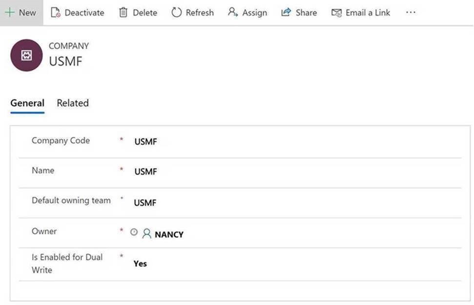Screenshot of default owning team column configuration.