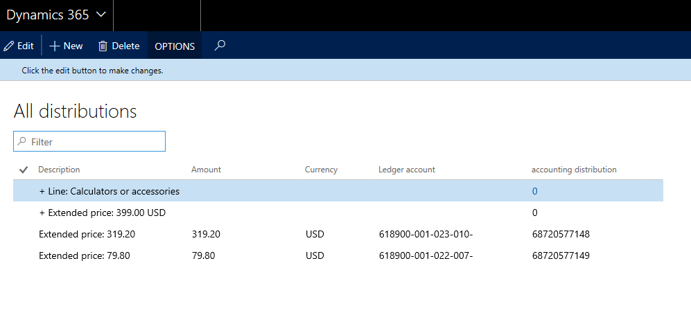 Screenshot of the All distributions page.