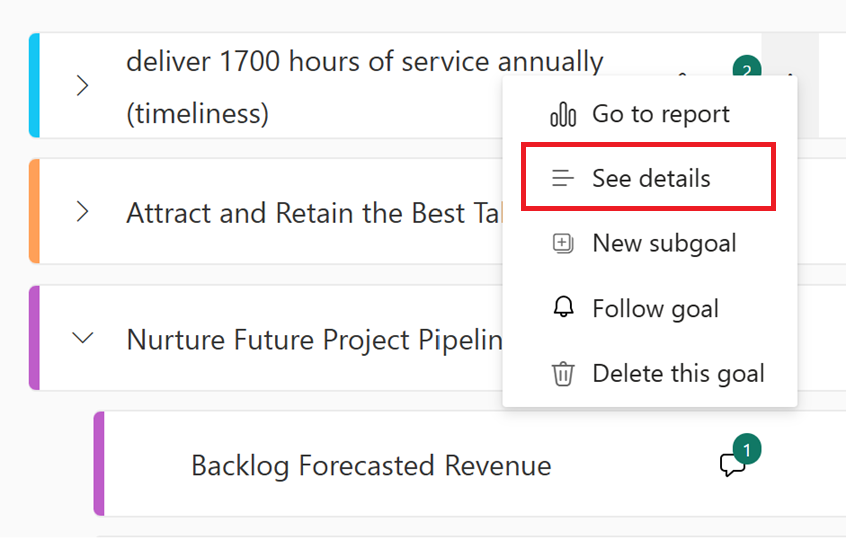 Screenshot showing how to select More options, then See details.