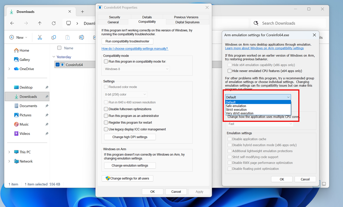 Change emulation settings screenshot2