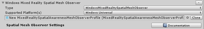 Mesh Observer General Settings Platform types