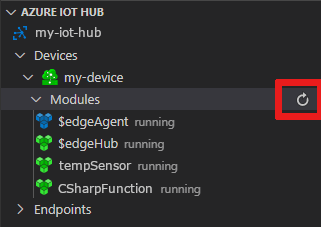 Schermafbeelding waarin wordt getoond hoe u geïmplementeerde modules kunt weergeven in Visual Studio Code.