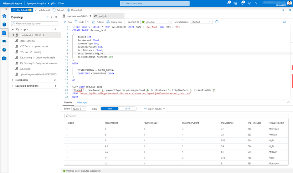 Gegevens laden in een toegewezen SQL-pool