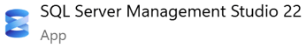Windows 搜索结果中 SQL Server Management Studio 应用程序图标的截图。